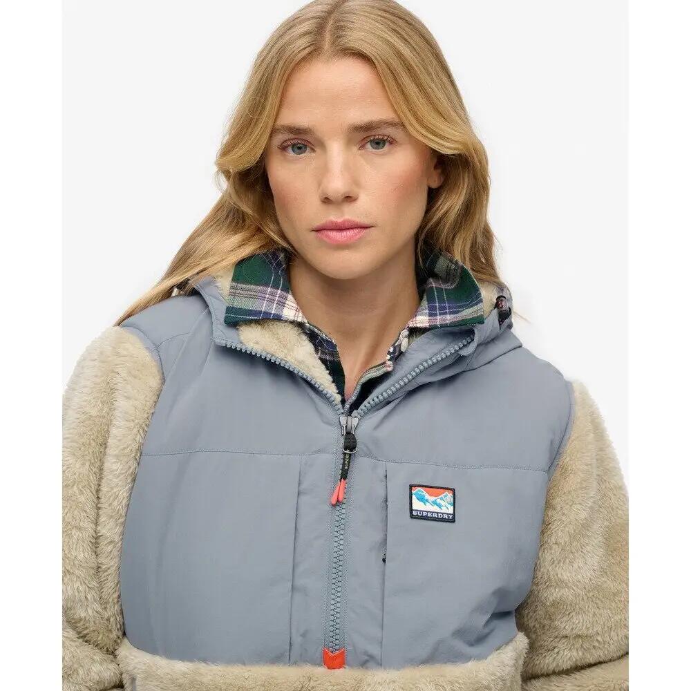 Kurtka hybrydowa zapinana na zamek damska Superdry 6/6