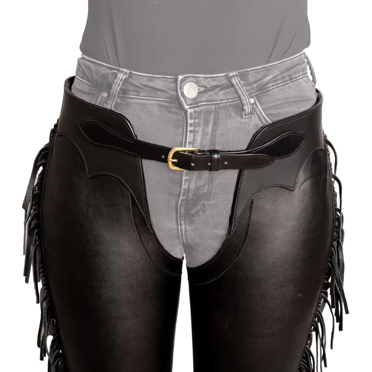 CHAPS WESTERN HKM A FRANGES 4383 Coloris Noir Taille Vêtements S