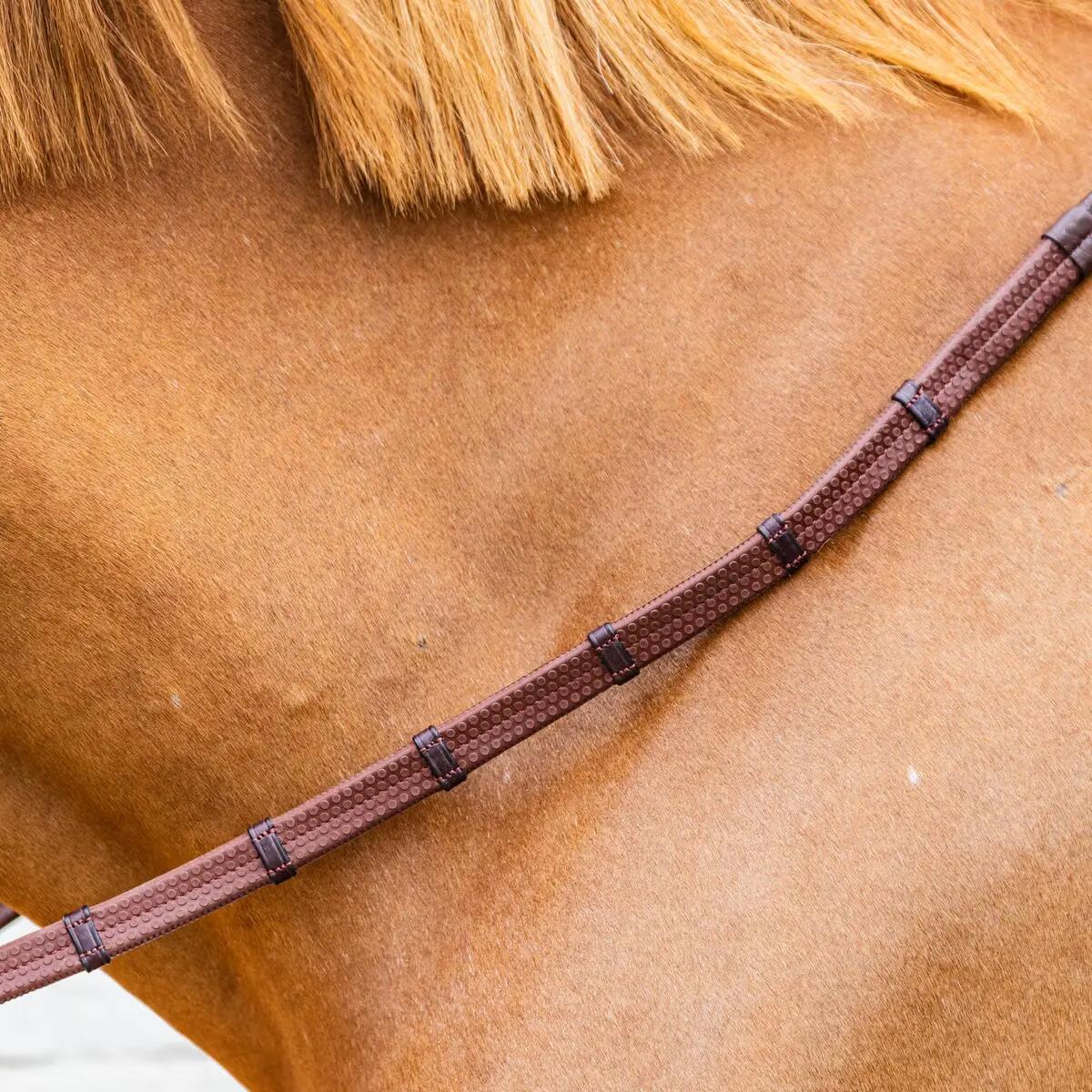 Rênes pour cheval en caoutchouc Dy'on Working Collection 5/8" 5/5