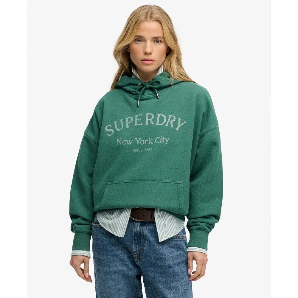 Felpa con cappuccio da donna Superdry Luxe Casual 2/7