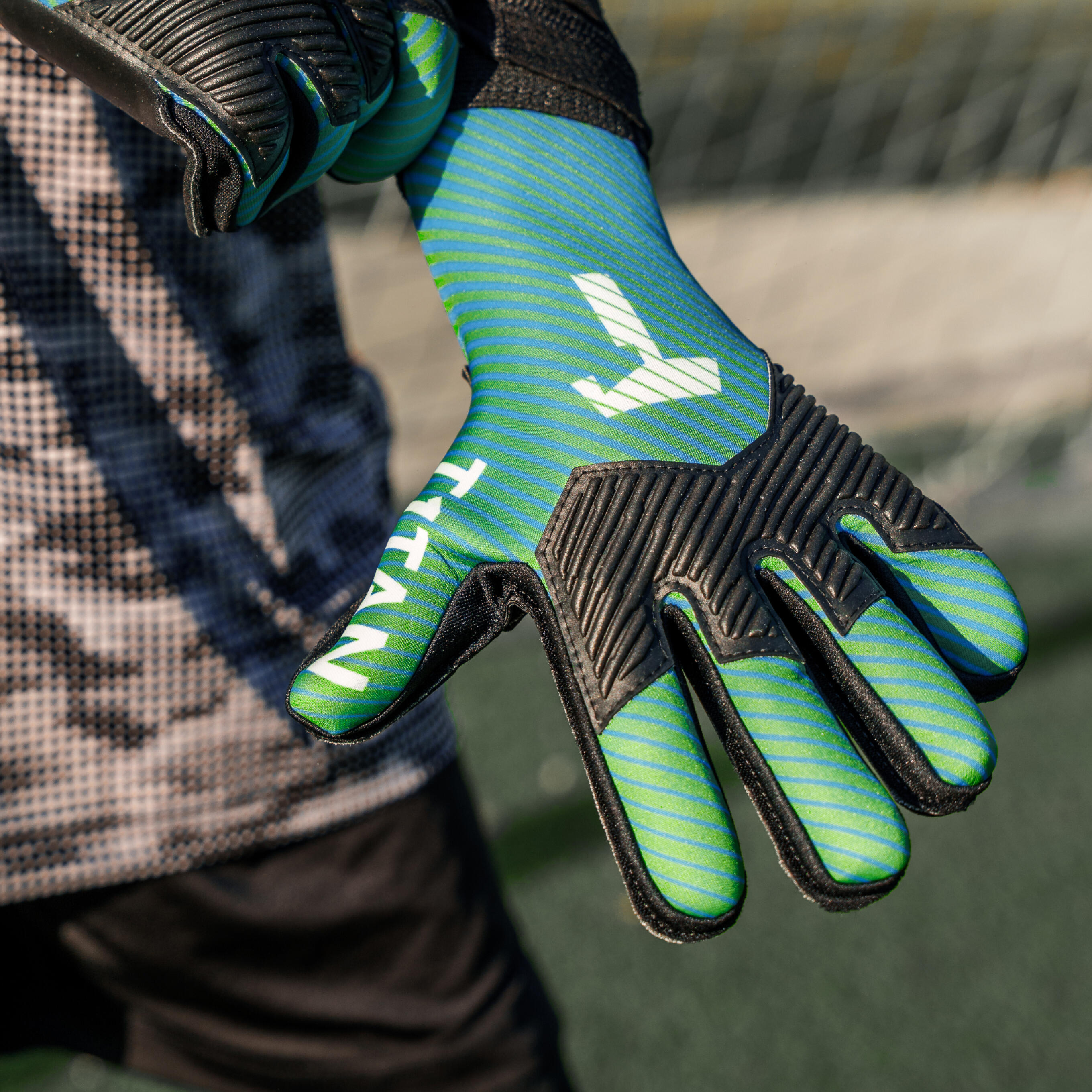 Keepershandschoenen voor kinderen, AROX Green, Maat 3-8 5/6