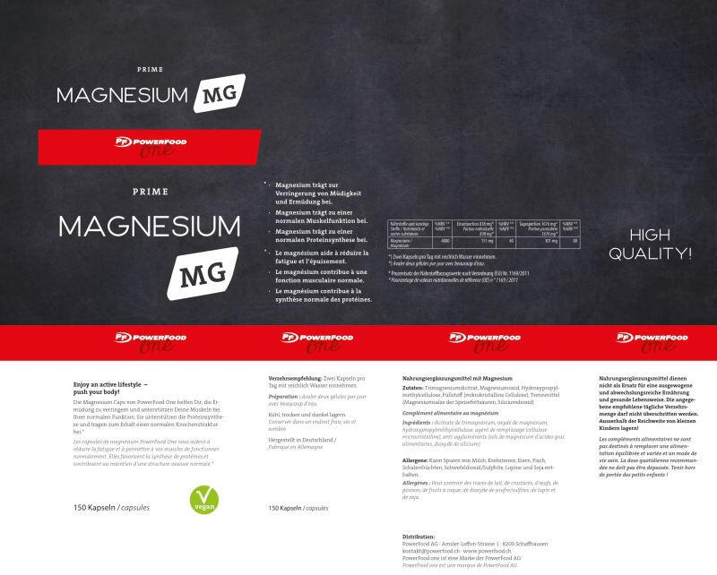 Powerfood One Magnesium Caps 150 Kapseln 4/4