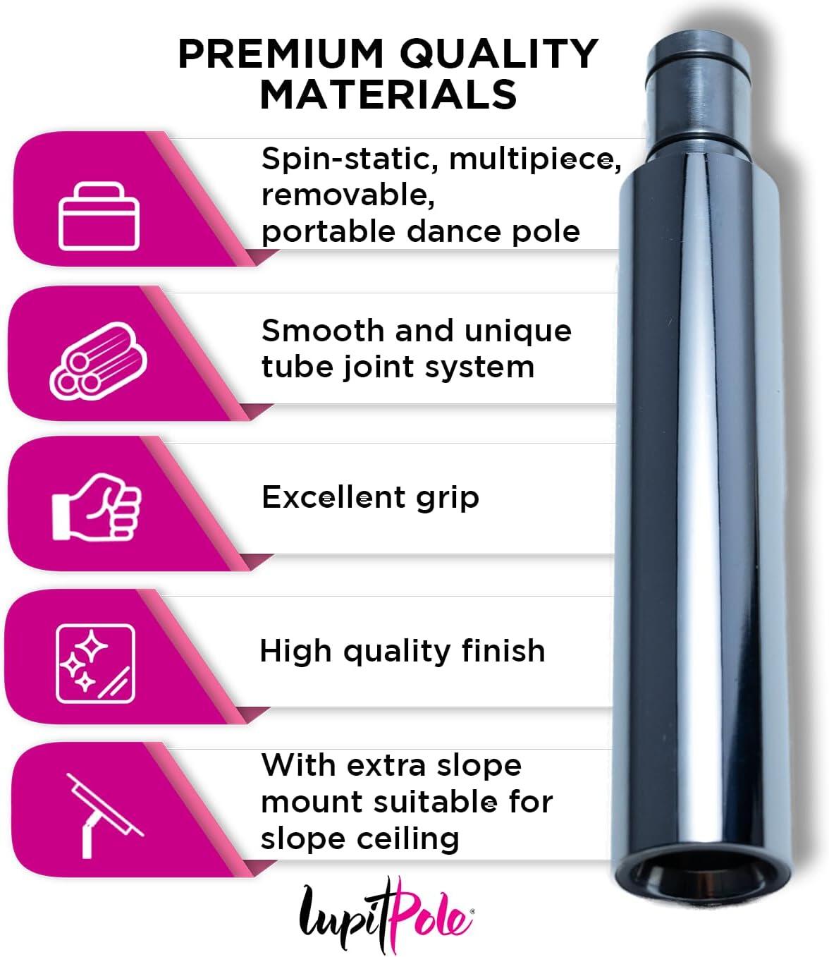 Classic G2 Professionnelle Barre de danse Extension, ACIER INOXYDABLE, 45 mm 2/3