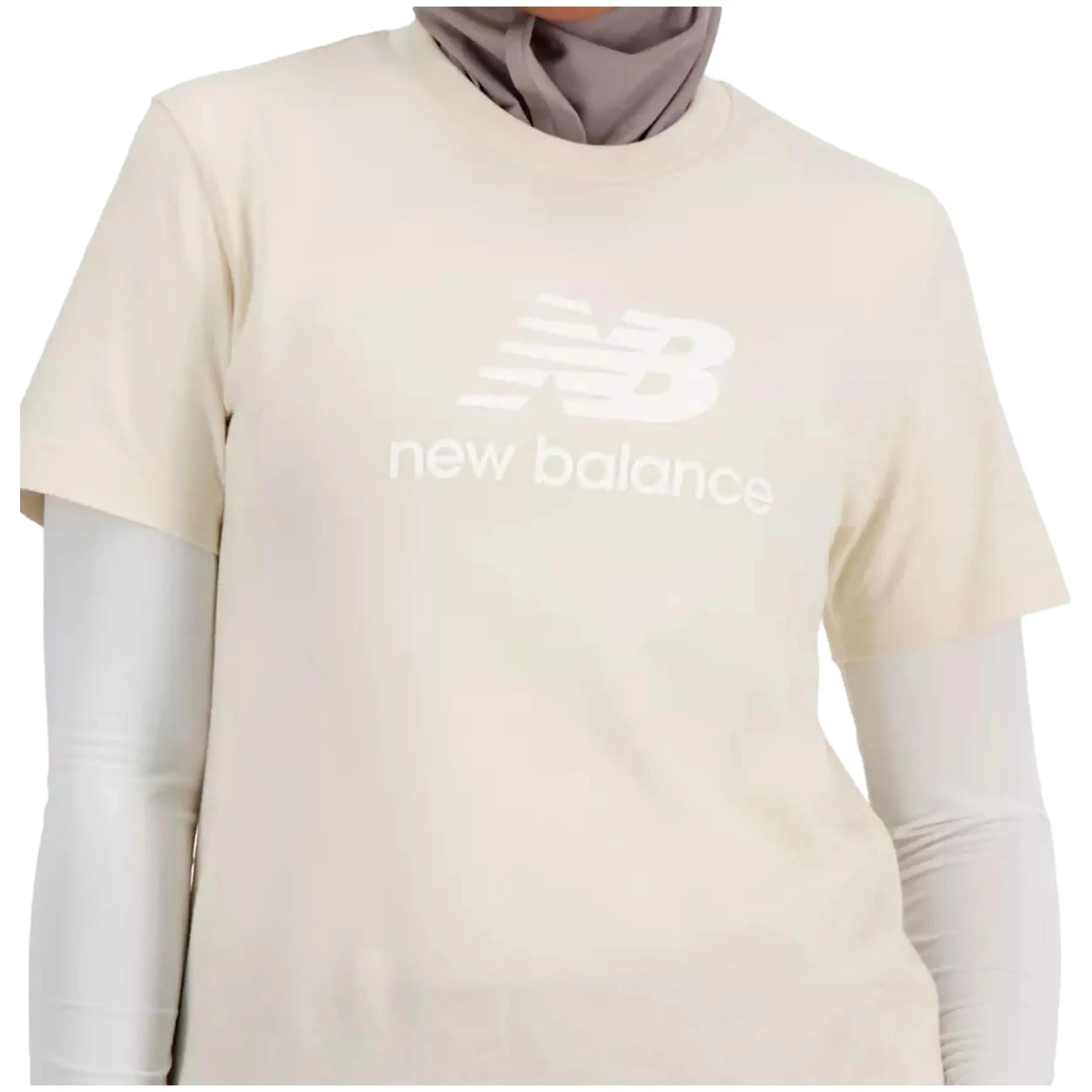 Damskie koszulka NEW BALANCE SPORT ESSENTIALS JERSEY LOGO T-SHIRT Linen 4/6
