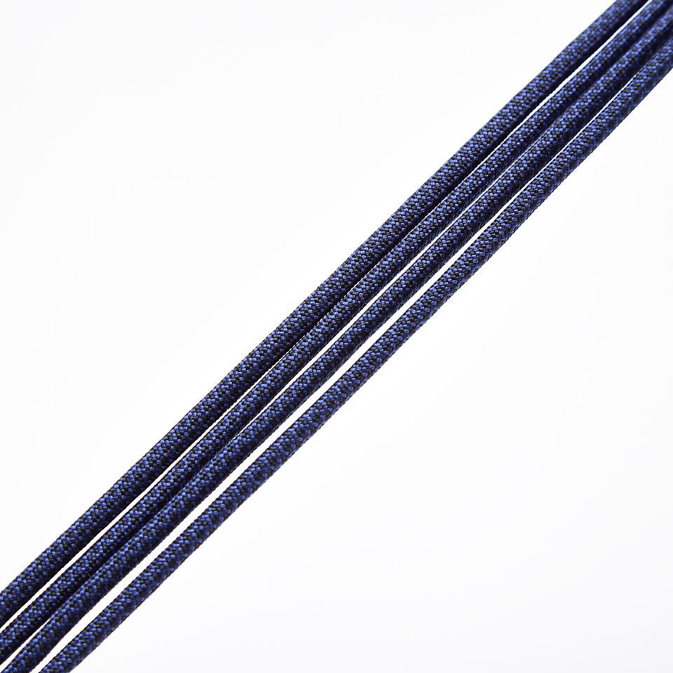 AMO Ropey 125 cm lacets ronds embout métallique Peacoat/Twilight Blue 2/4