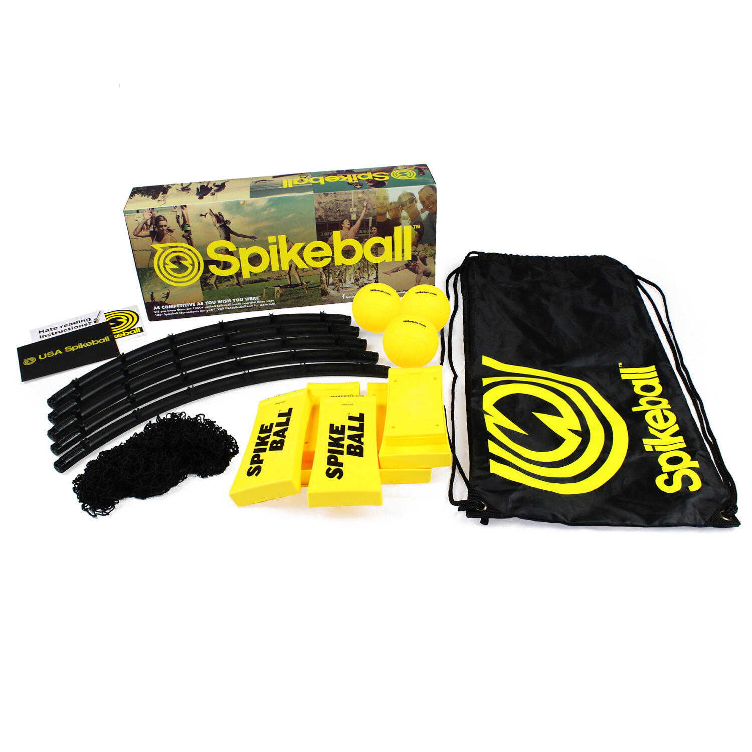 Spikeball Roundnet Set Standaard Zwart Geel 2/6