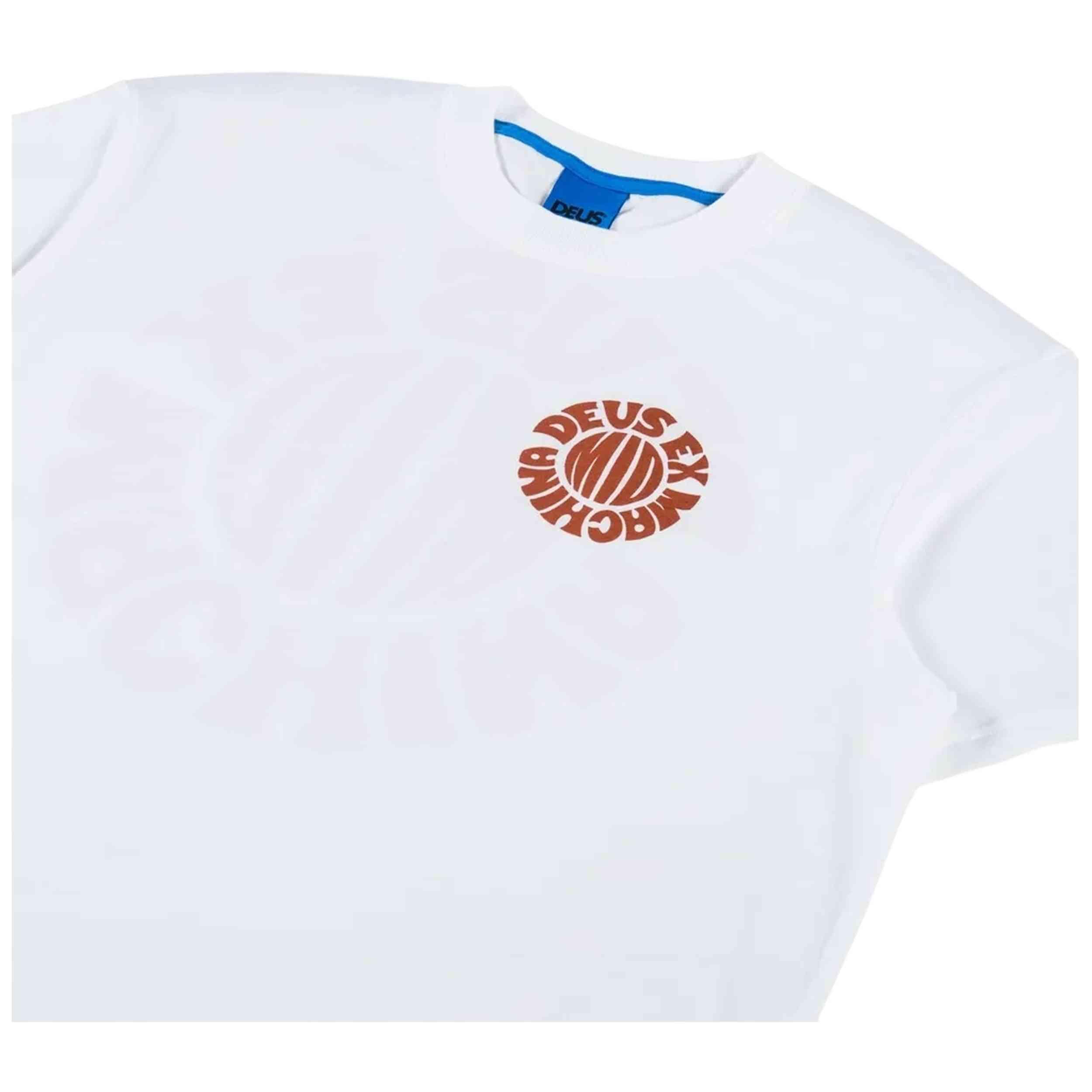 Maglia a maniche corte Deus ex machina modello DMF251253B-Vintage Whi per uomini 3/5