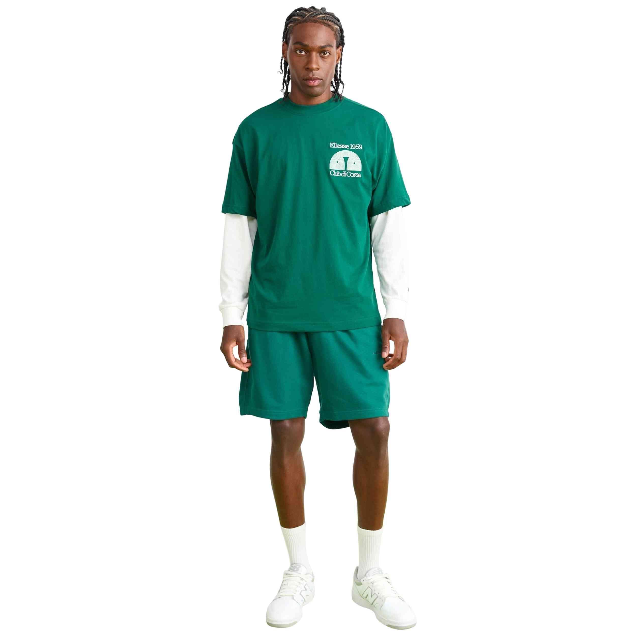 T-shirt Ellesse modelo SHB23147- VERDE OSCURO para homem 3/5