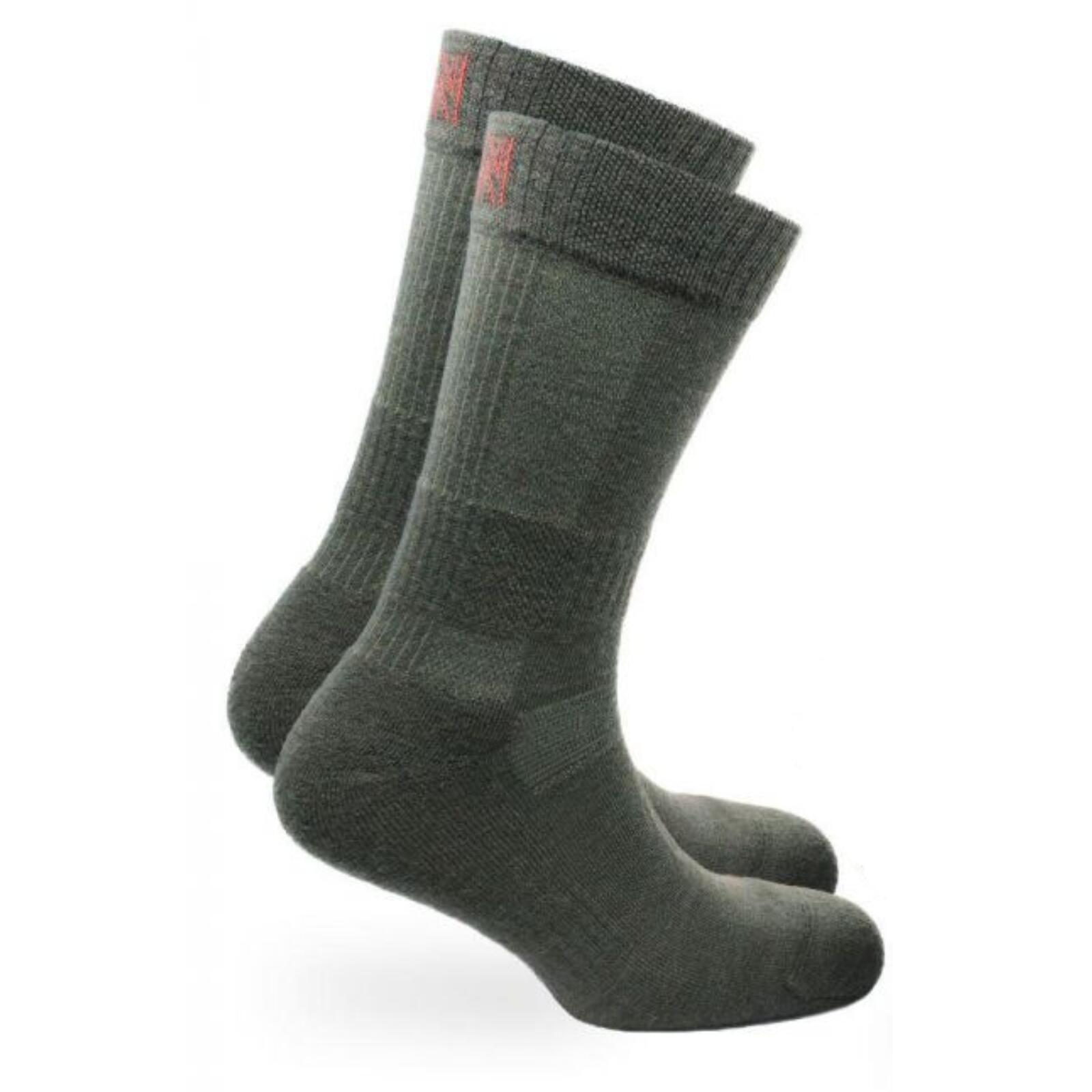 2 Paires - Chaussettes Randonnée 60% Laine Mérinos - Anti-Ampoules Leonardo 2/3