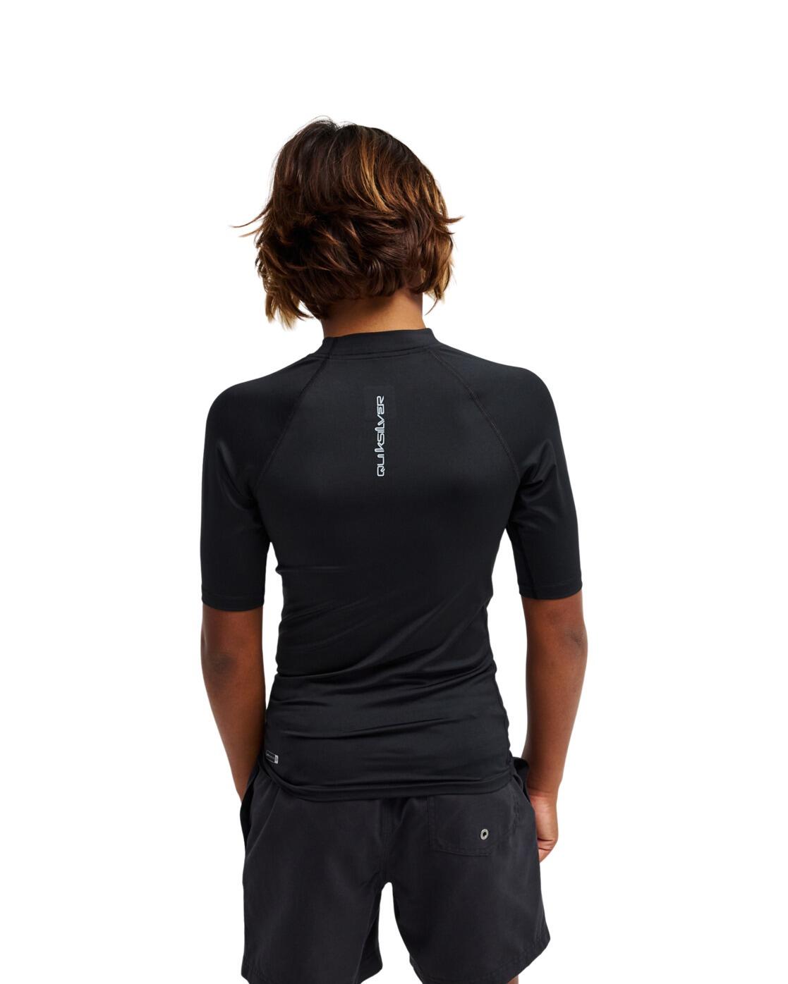 T-shirt de surf à manches courtes UPF50 EVERYDAY Noir Garçon 2/4