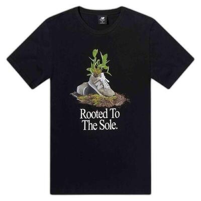 T-shirt met korte mouwen new balance model mt23570-bk voor mannen