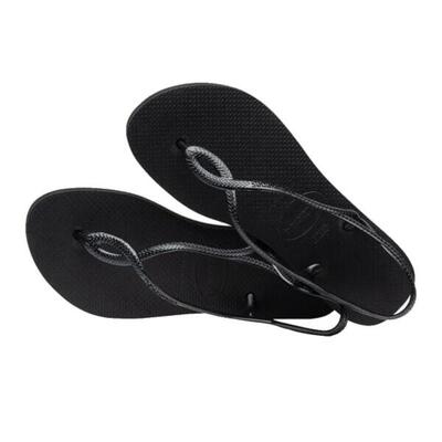Flip-flops havaianas model luna flatform kleur zwart