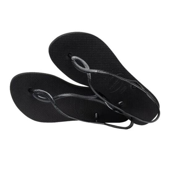 Claquettes Havaianas Modèle Luna Flatform Couleur Noir