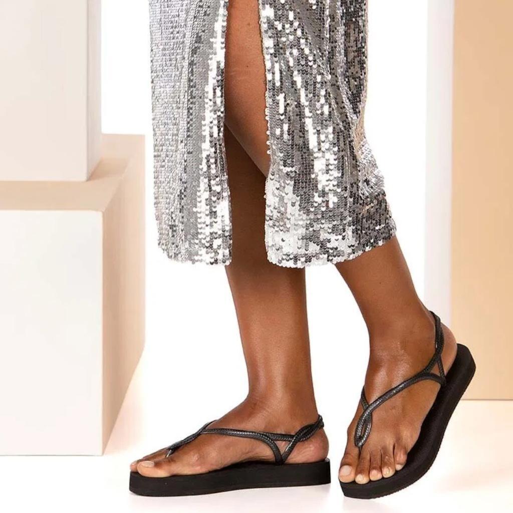 Infradito Havaianas Modello Luna Flatform Colore Nero 4/5