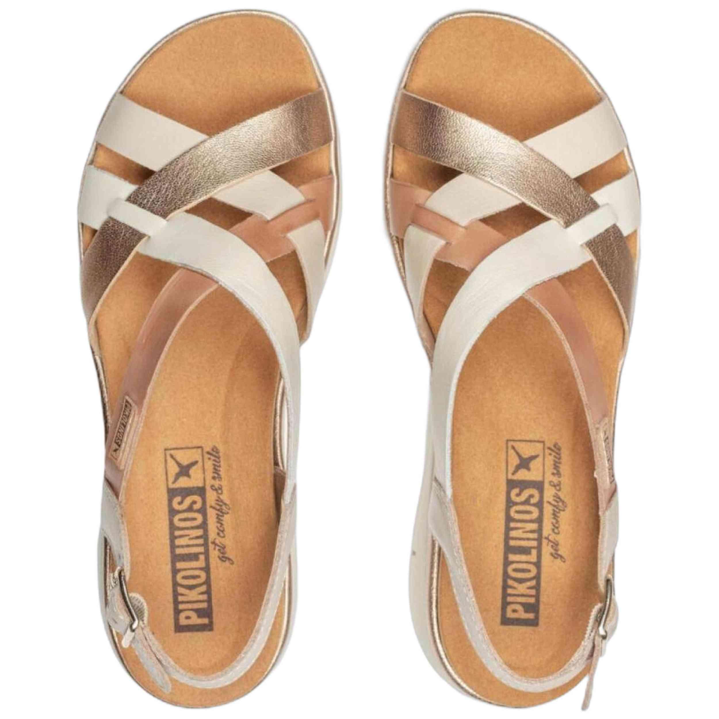 Sandales Plates Femme Pikolinos W4n-0650 Beige 5/5