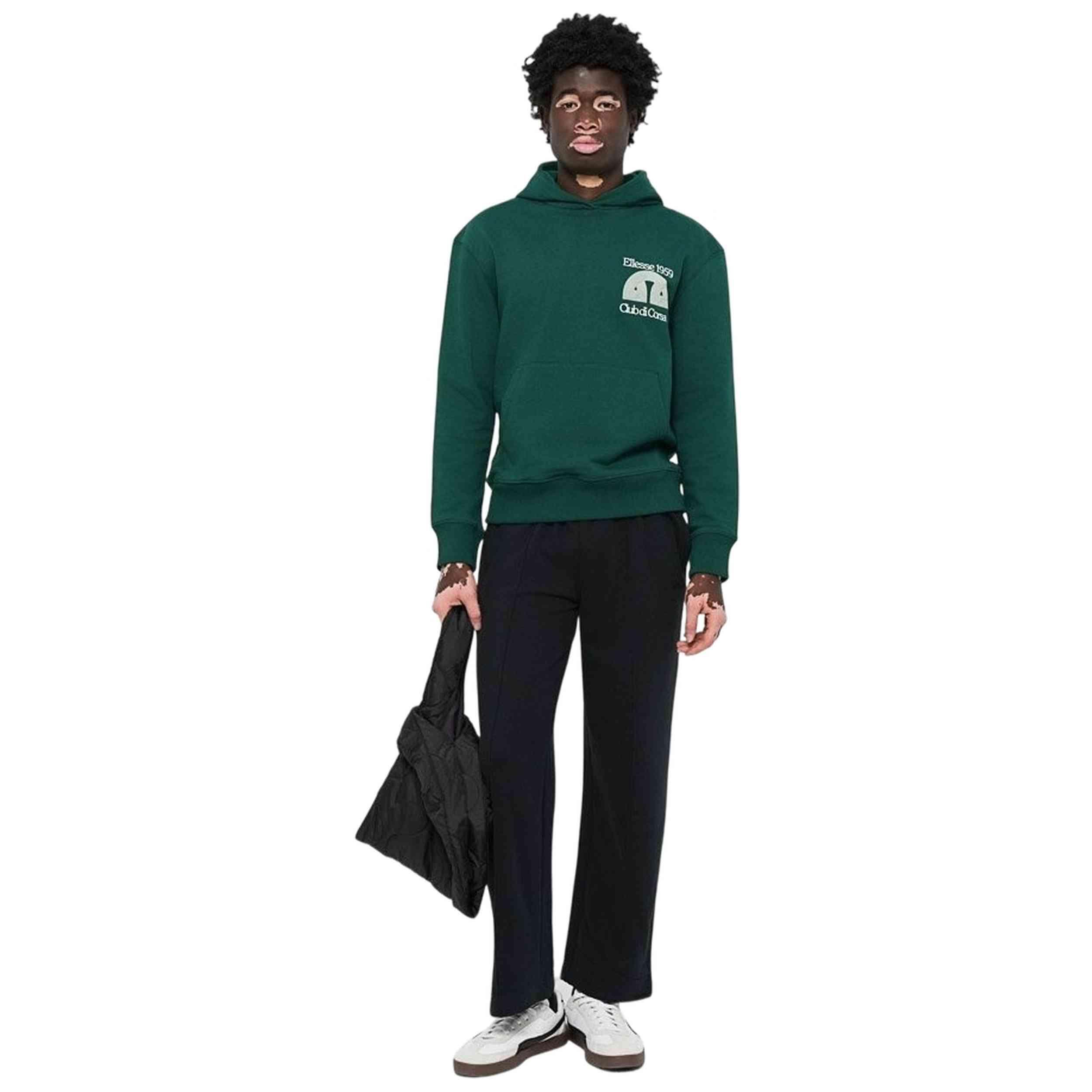 Sweat Homme Ellesse Vert, Taille L, En Coton, Manches Longues Avec Logo