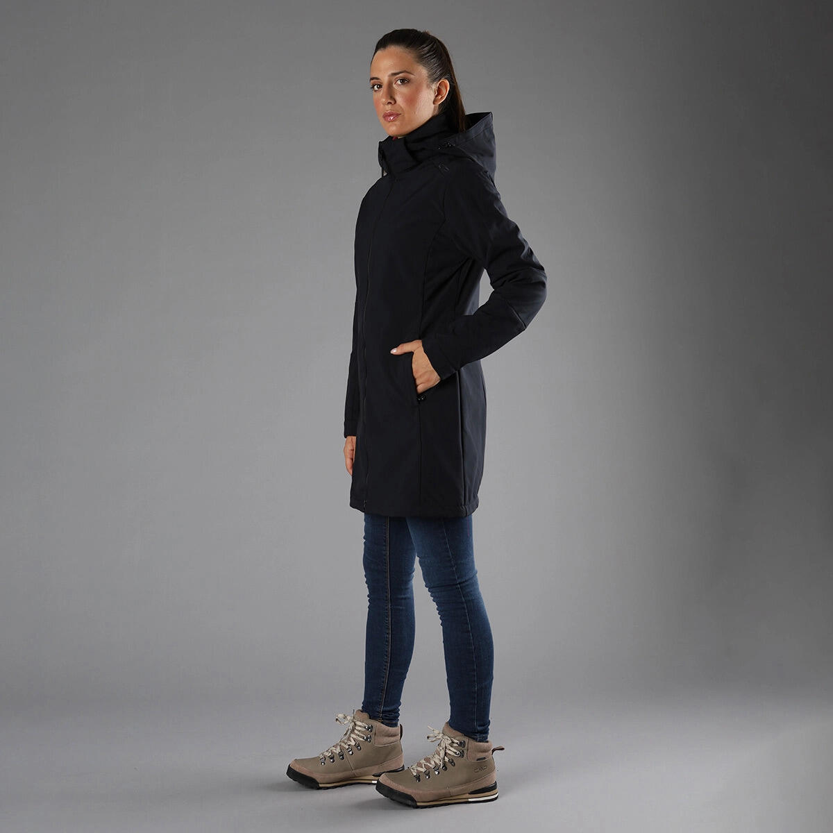 Damen Parka mit Kapuze und Reißverschluss CMP 5/6