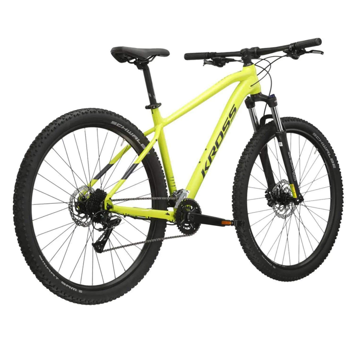 Bicicletă Kross Level 1.0 29 2025, verde lime/ negru mat, L (19)