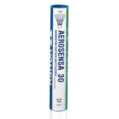 Buis met 12 badminton shuttles yonex aerosensa 30
