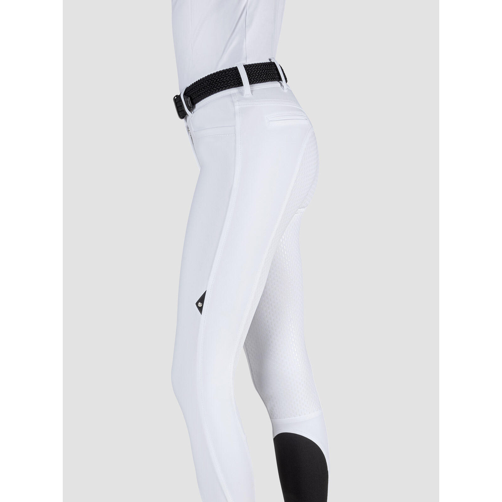 Reitturnierhose mit hoher Taille Damen Equiline Full Grip Adellek 3/7