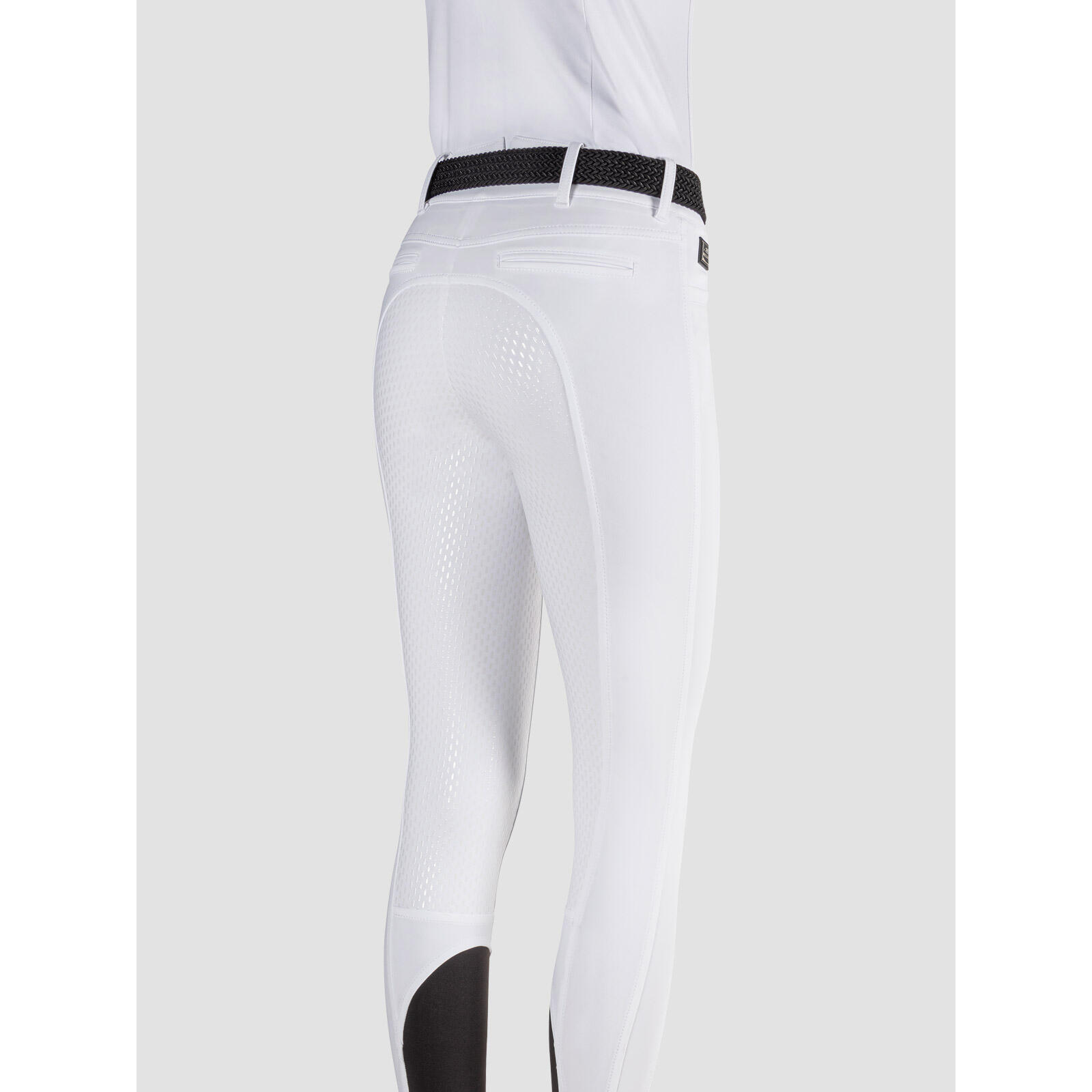 Reitturnierhose mit hoher Taille Damen Equiline Full Grip Adellek 2/7