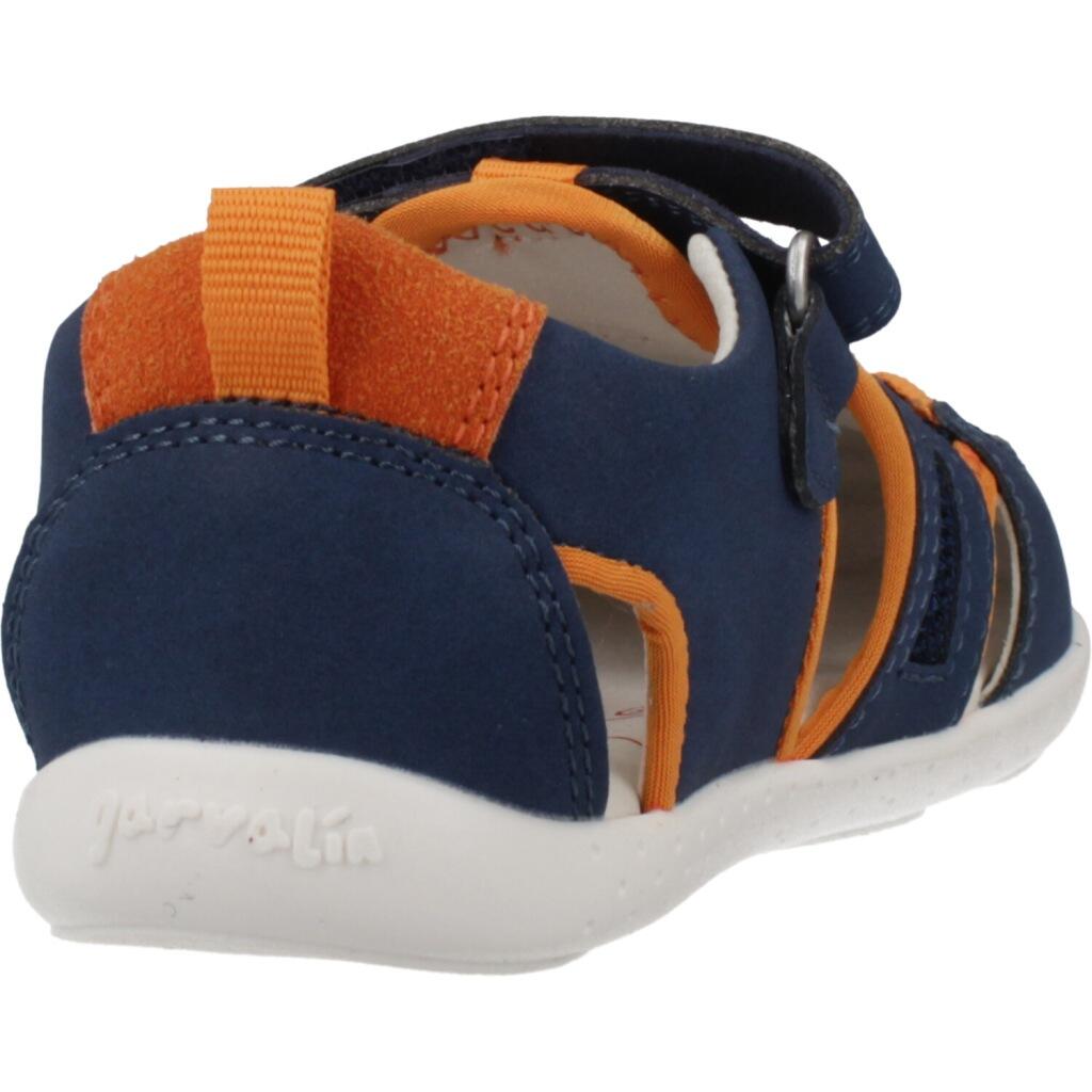 Sandalias Cerradas Barefoot Niños Garvalín 252336A Azules Cierre Adherente 3/7