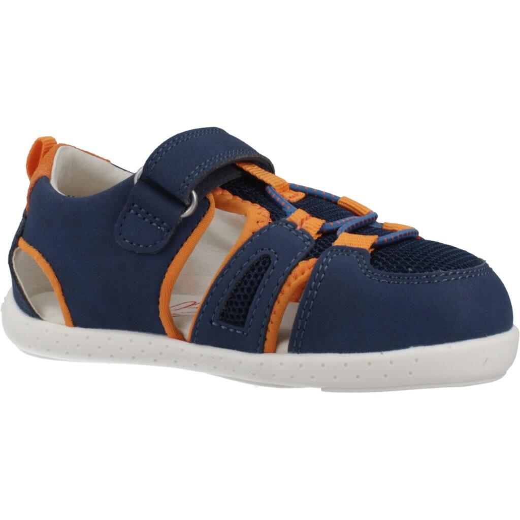 Sandalias Cerradas Barefoot Niños Garvalín 252336A Azules Cierre Adherente 5/7