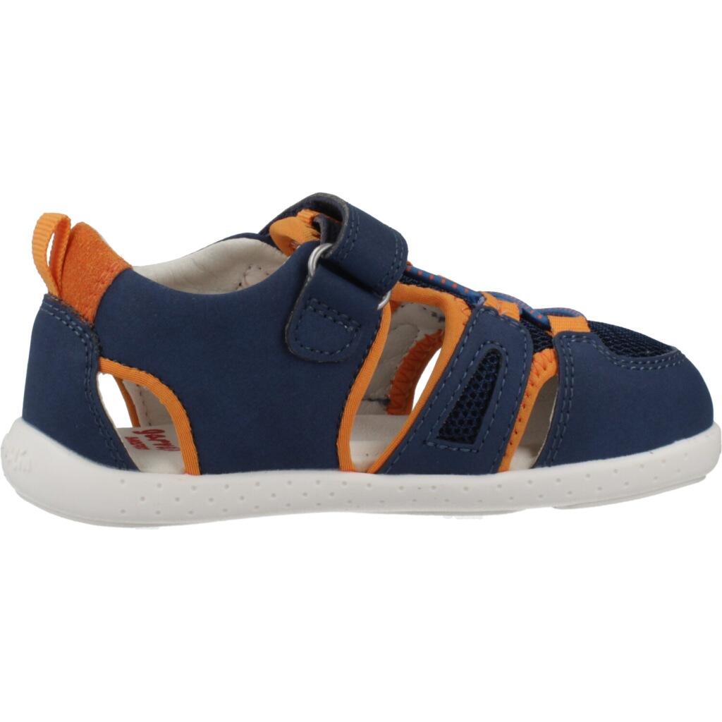 Sandalias Cerradas Barefoot Niños Garvalín 252336A Azules Cierre Adherente 4/7