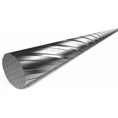 Transmissiekabel 4000 mm 7 x 7 strengen roestvrij staal slick ø1,1 mm kop ø4,5 x