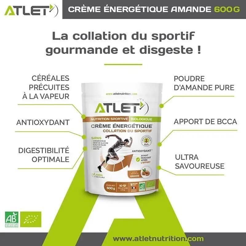 Creme Energética Bio de Amêndoas ATLET Nutrition 2/3