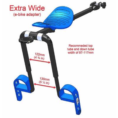 Adapterkit voor extra brede buis mac ride e-bike sku : 76