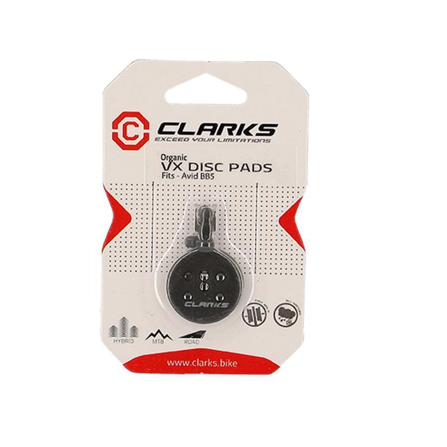 Coppia di pastiglie freno organiche da 17 adattate / meccaniche Clarks Cycle Sys 2/2