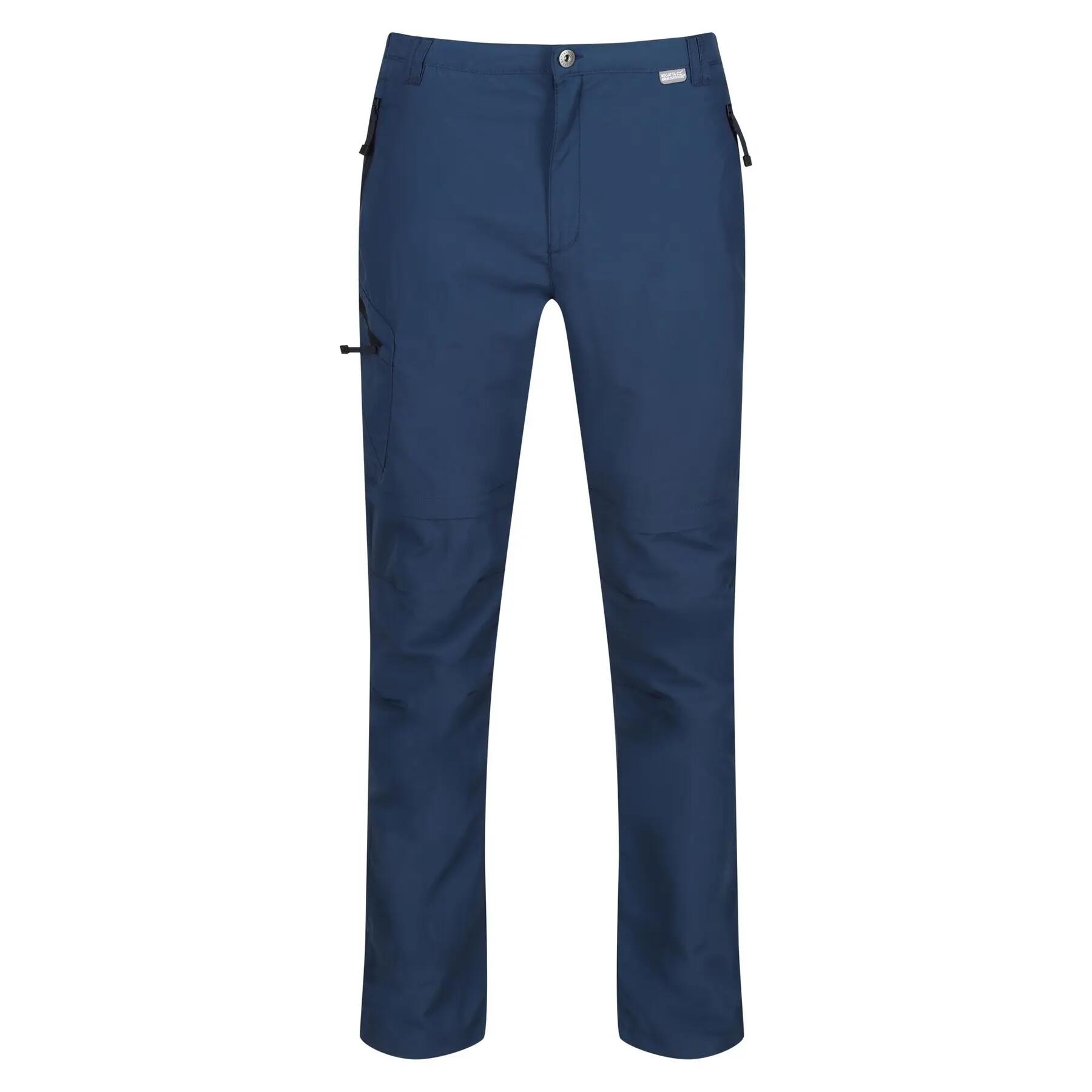 Regatta Leesville II Pantaloni Da Trekking Uomo | Leggeri E Asciugatura Rapida | Zip Gambe E Idrorepellenti | Elastici In Vita E Orlo Regolabile | Per Viaggi E Outdoor