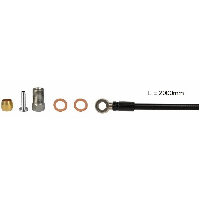 Extra flexible hose black + banjo + parts Elvedes Shimano SM-BH 90