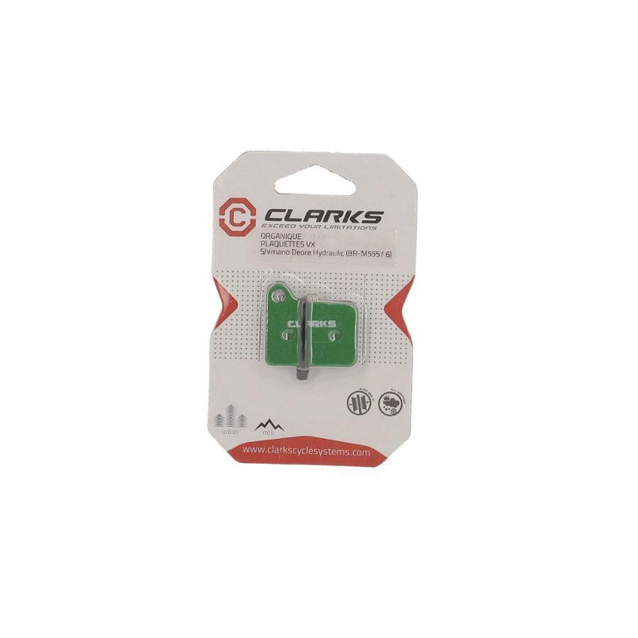 Ein Paar organische Bremsbeläge Clarks Cycle Systems Shimano M555 2/2