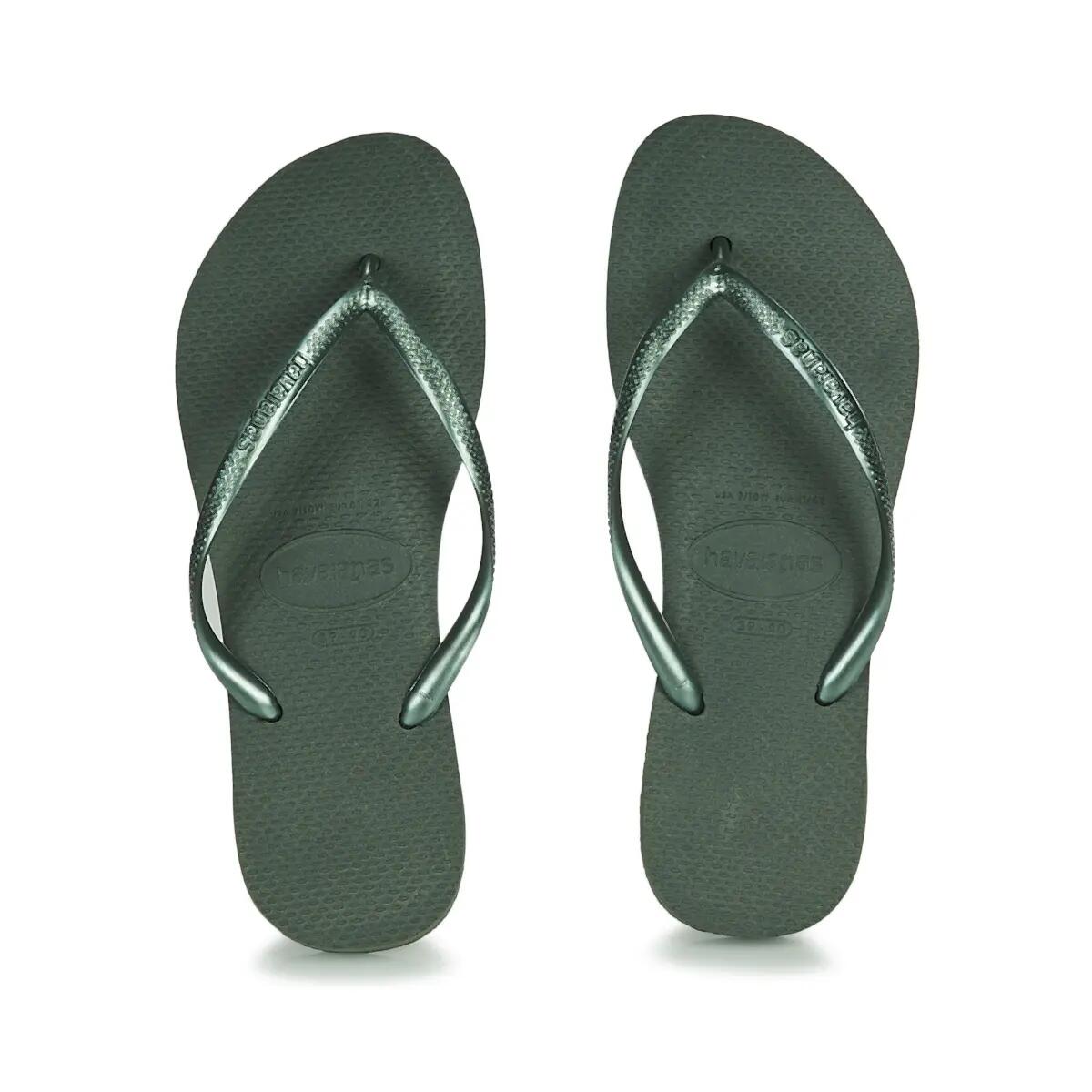 Chinelos Havaianas Modelo Slim Cor Verde 3/7