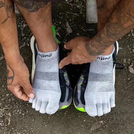 Chaussettes Injinji Original Weight No-Show 3/4