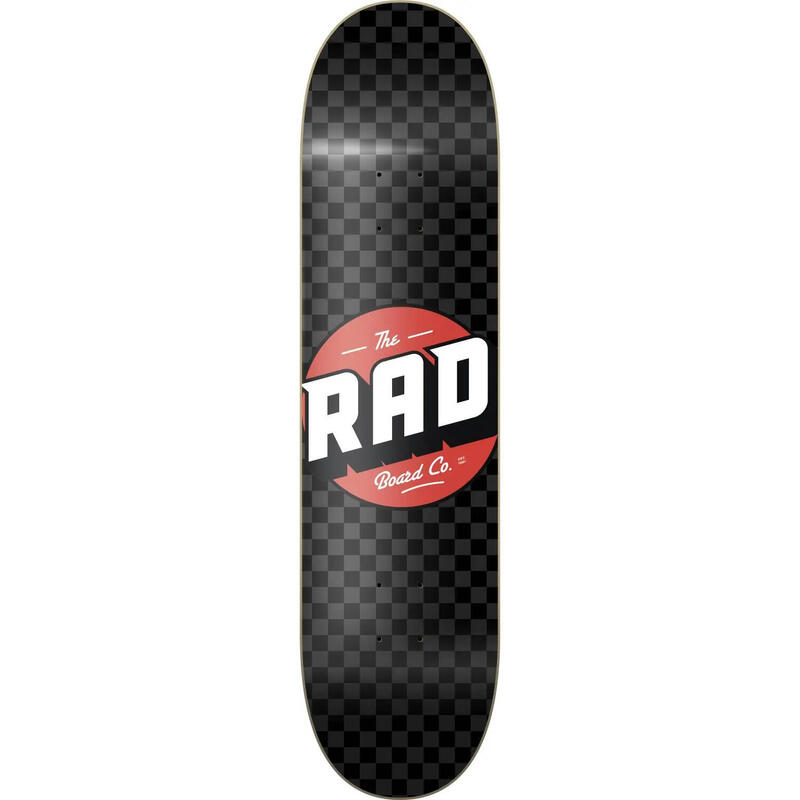 RAD Checker Placa Skateboard - 8" - Negru/Gri