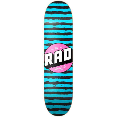 Skateboard rad board stripes logo