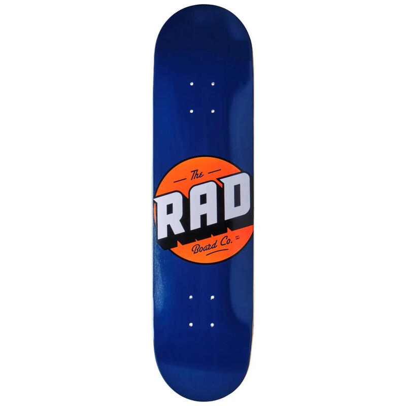 RAD Solid Logo Placa Skateboard - 7.75" - Navy