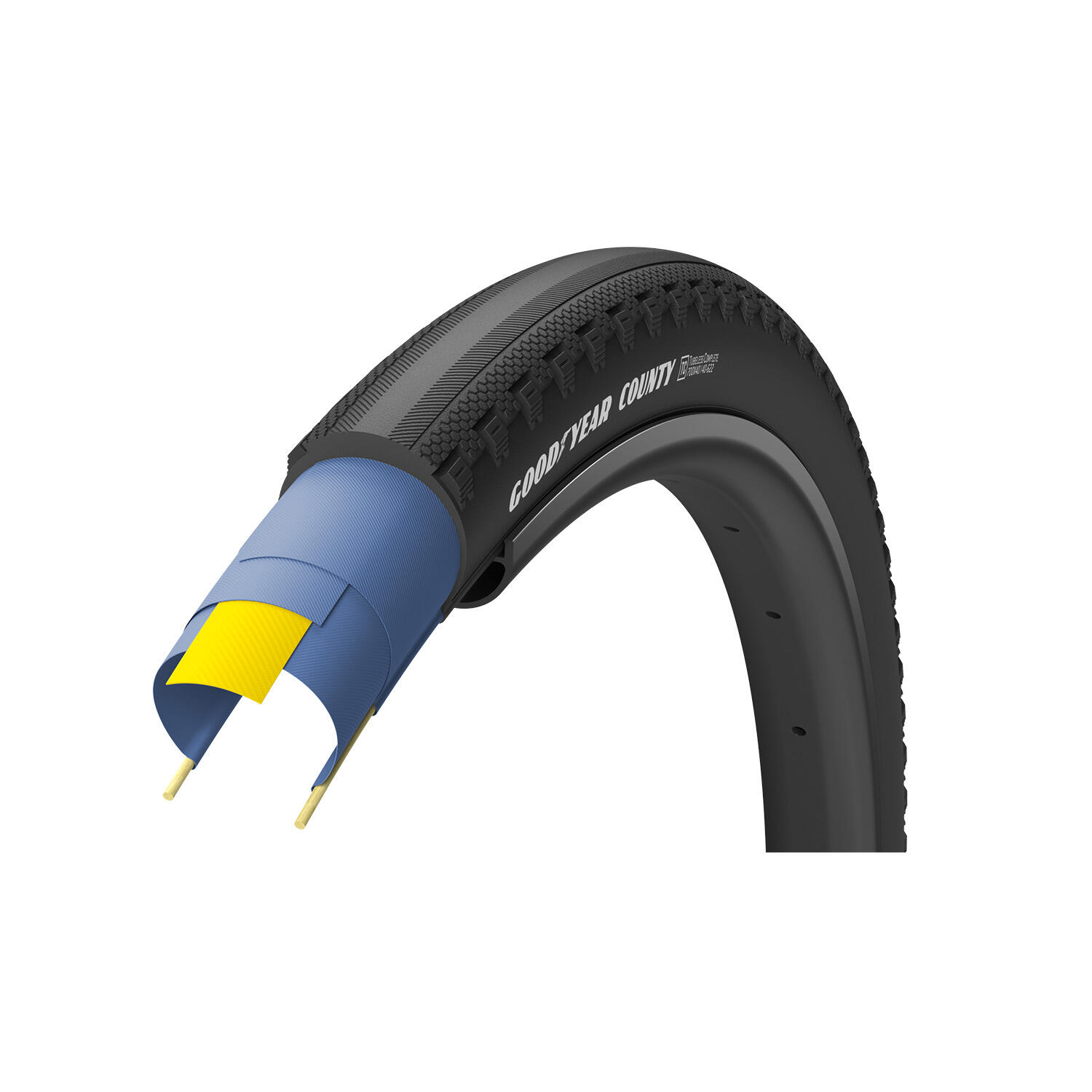 Goodyear 50-584 County tubeless ready, Falt, R:Shield, Dynamic:AT, schwarz 2/2