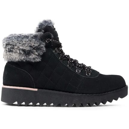 Skechers Damskie Buty Trekkingowe Bobs Mountain Kiss Czarne Zamsz 37