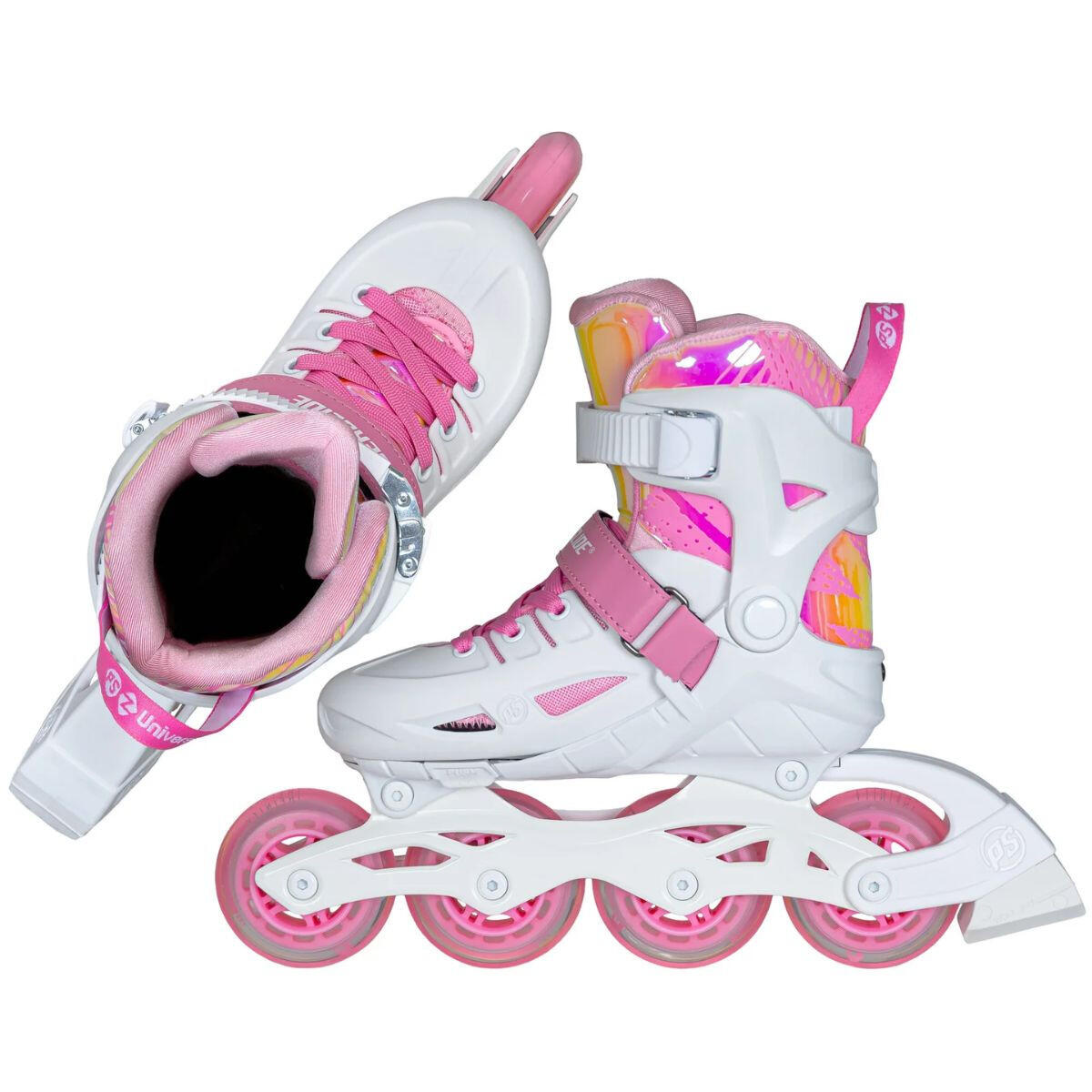 Patins em linha Powerslide Universe 4W Rosa II Ajustáveis 6/7