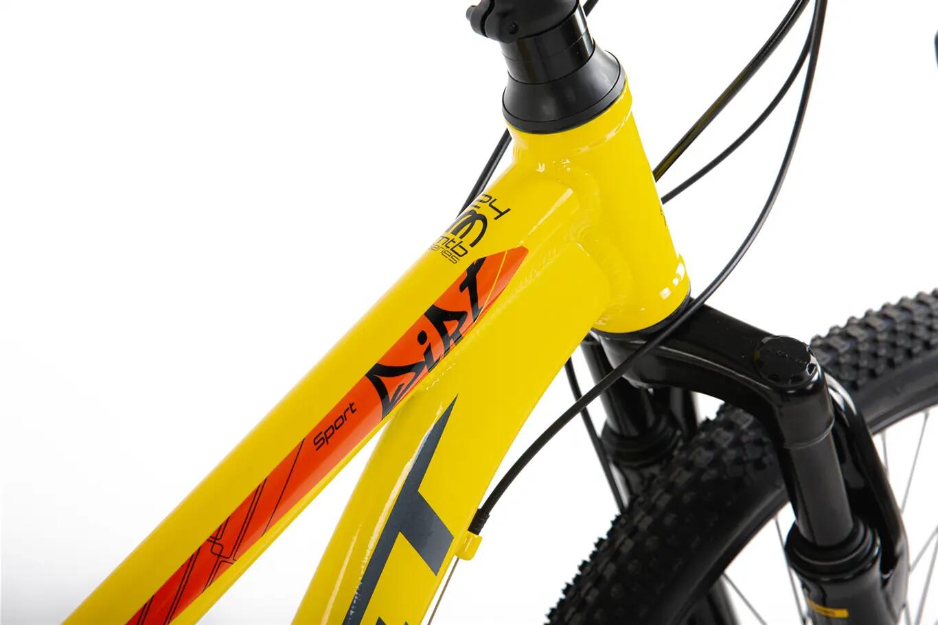 Rower górski junior Romet Rambler Dirt 24 S(13") żółto-pomarańczowy 3/7