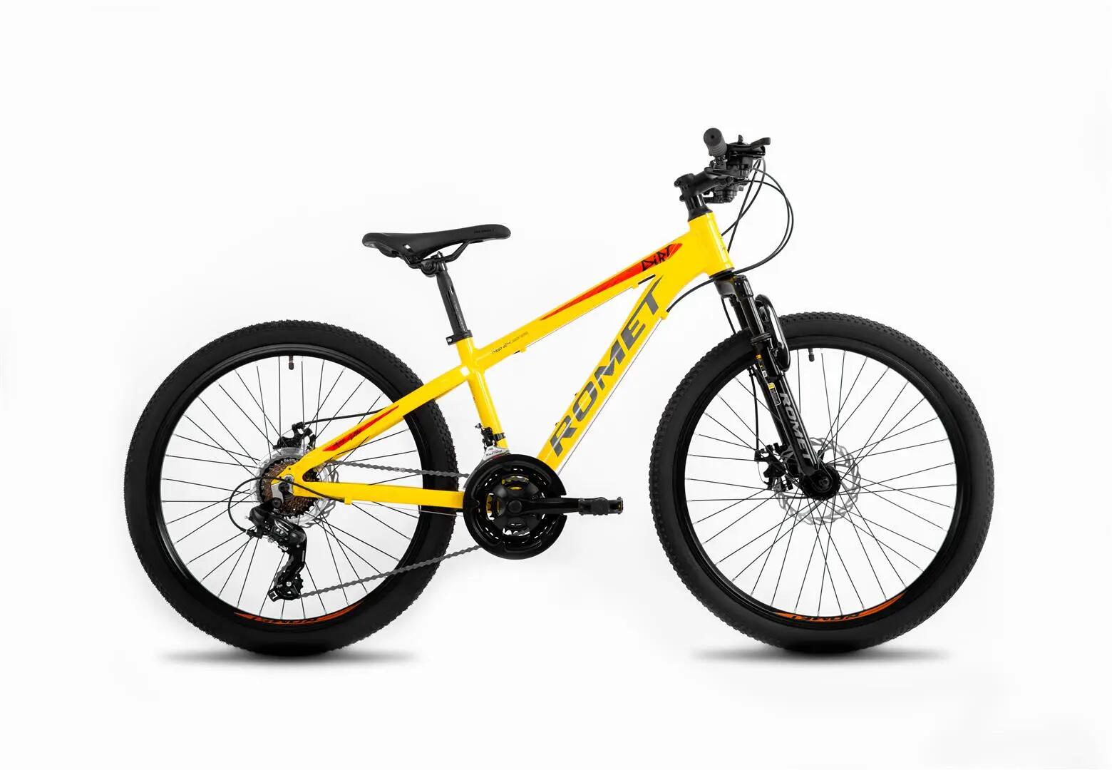 Rower górski junior Romet Rambler Dirt 24 S(13") żółto-pomarańczowy 2/7