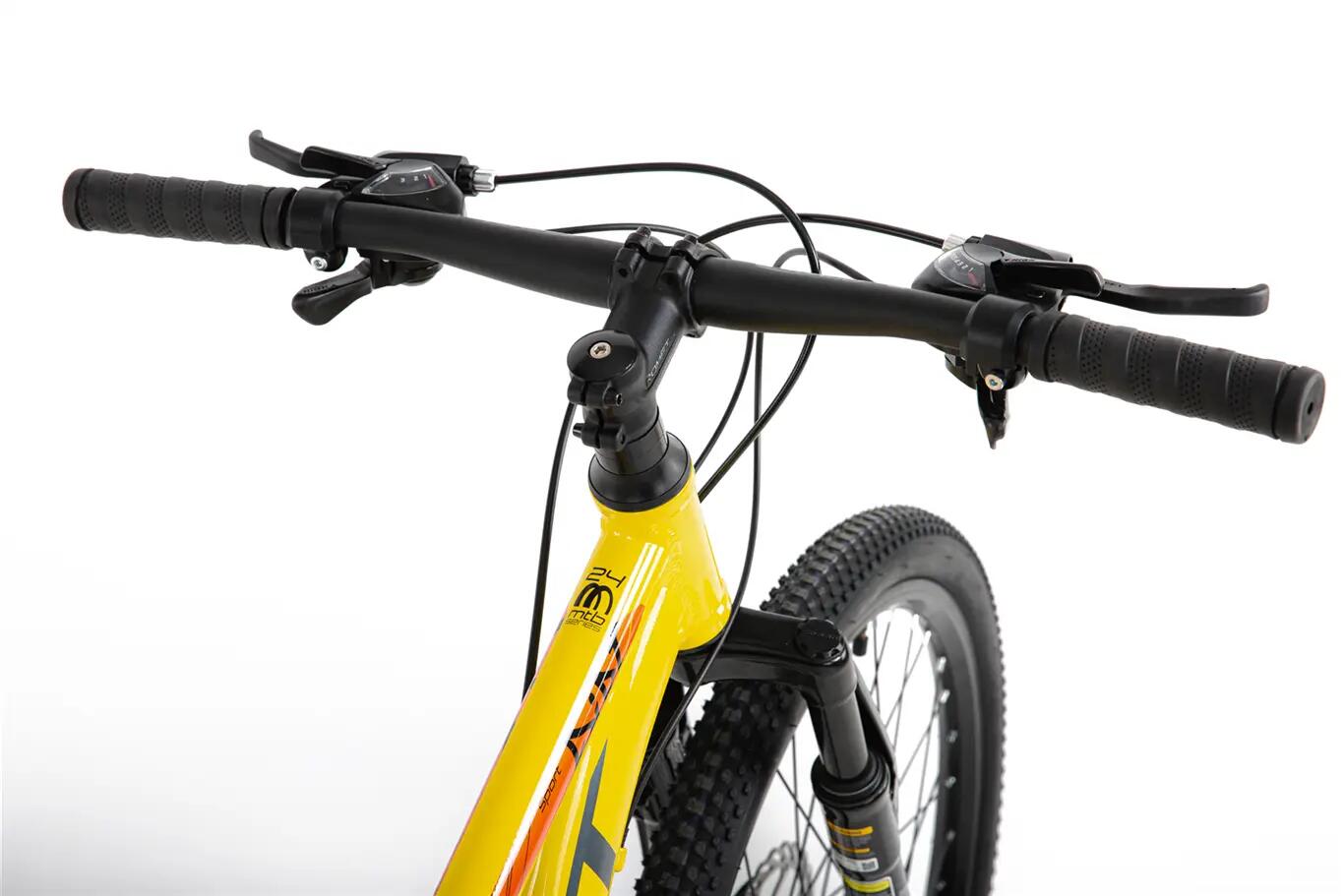 Rower górski junior Romet Rambler Dirt 24 S(13") żółto-pomarańczowy 7/7