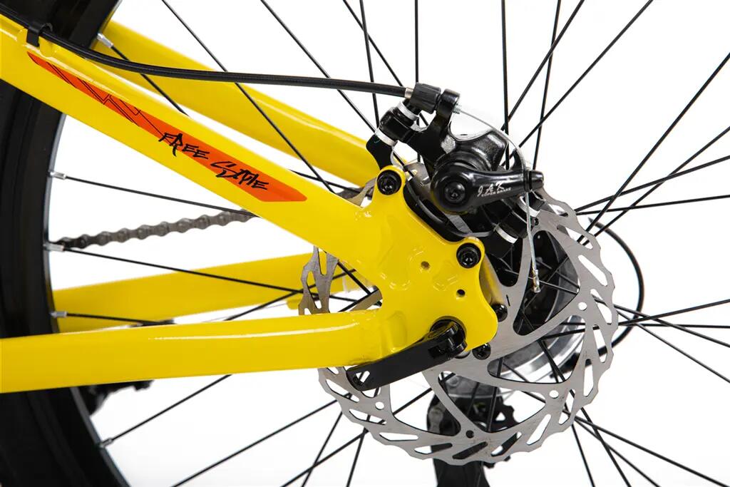 Rower górski junior Romet Rambler Dirt 24 S(13") żółto-pomarańczowy 4/7