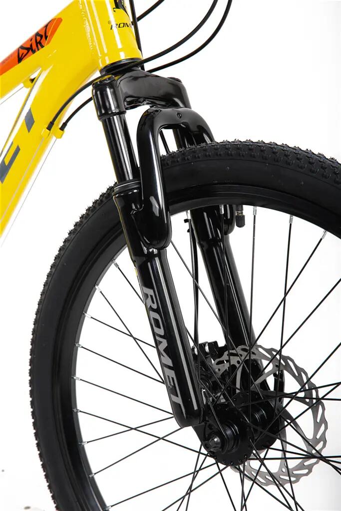 Rower górski junior Romet Rambler Dirt 24 S(13") żółto-pomarańczowy 6/7