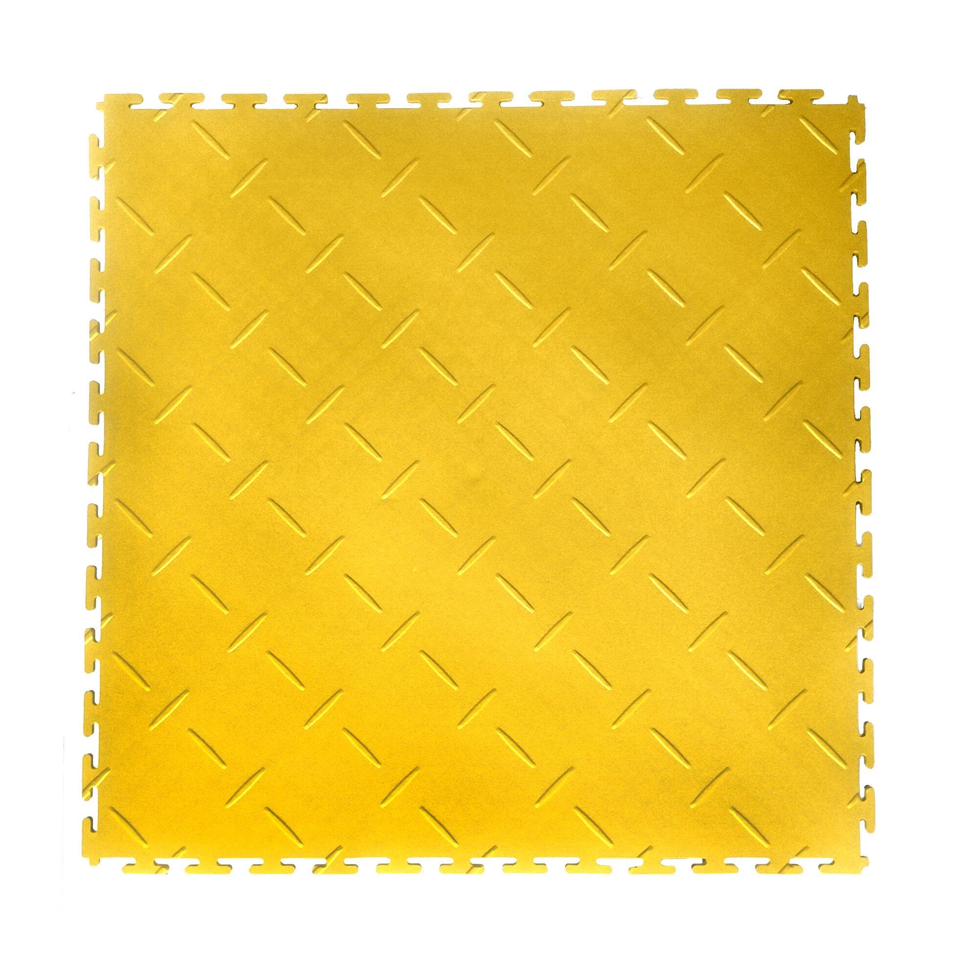 SEDCO PVC podlaha do garáží,skladů,hal,tělocvičen ECO-T LOCK - DIAMOND – 498x498x6,5mm