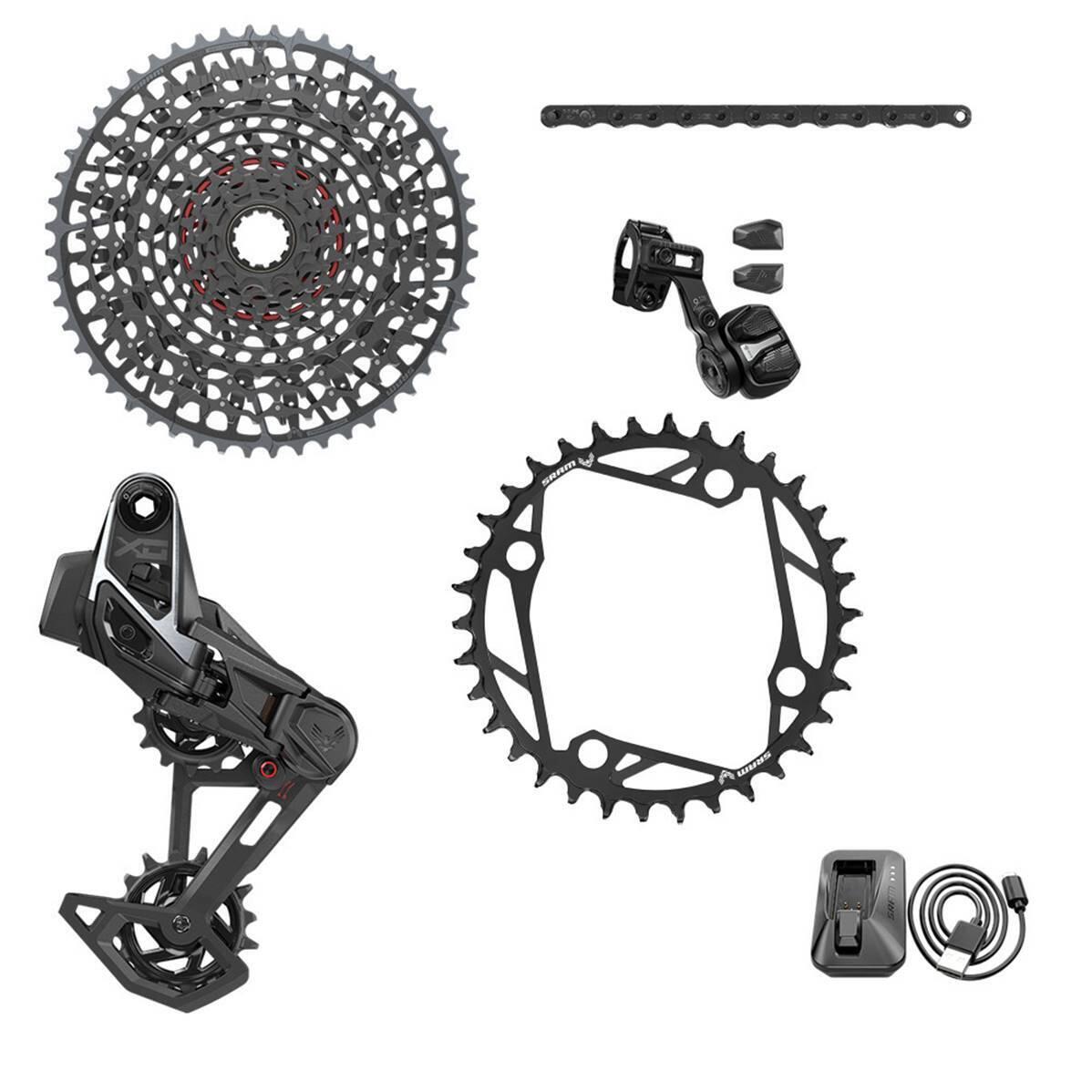 Complete bike group axs t-type clip-on without cranks Sram X0 104BCD 36D 10/52 2/2